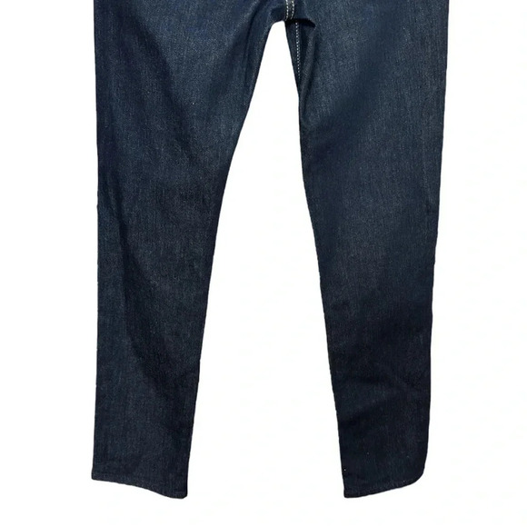 JUST CAVALLI Gold Stud Embellished Jeans Dark Wash Statement Slim Leg Jeans, 28 - Picture 9 of 16